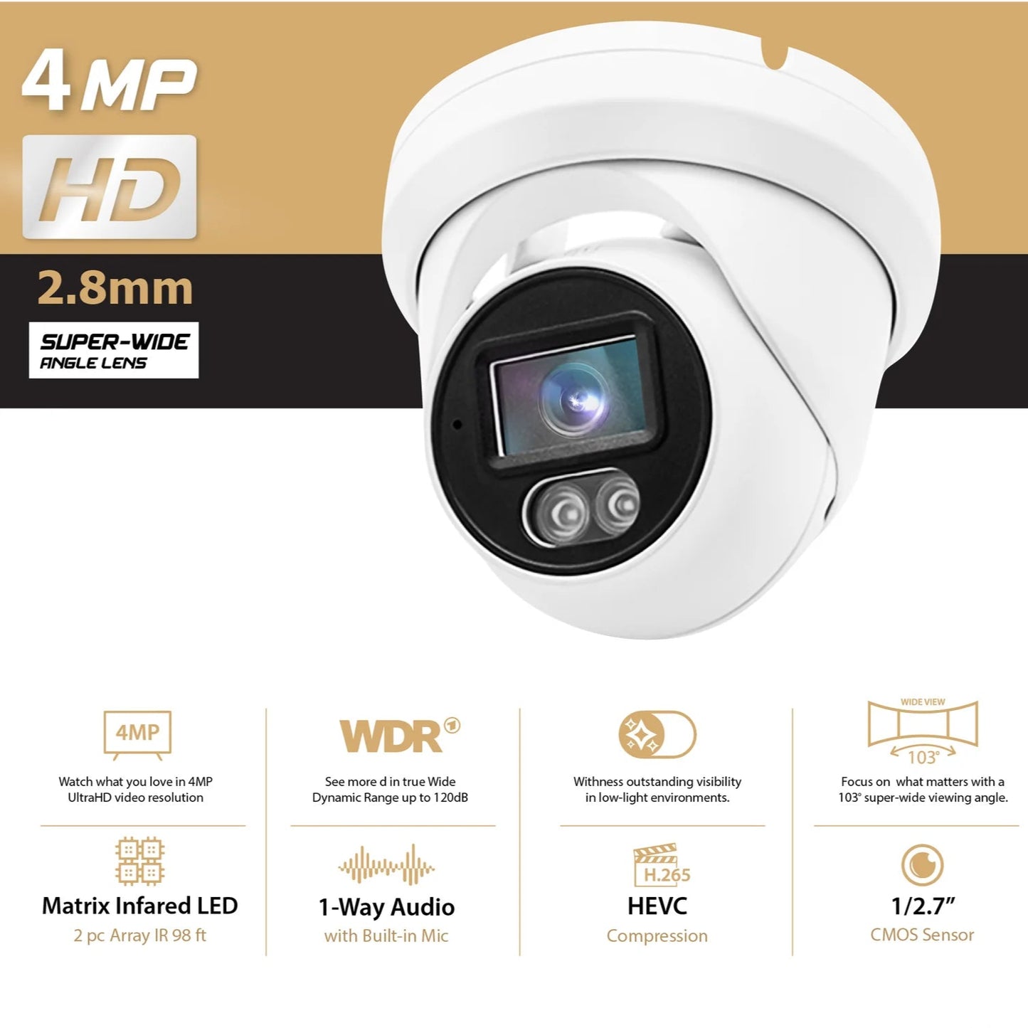 CommandHub Lite 4-Camera Kit (4MP Edition – Starter Protection)