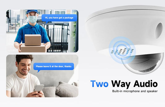 Lite IR Mini Dome 8MP w/ Audio