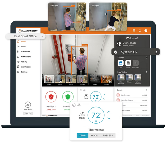 Commercial Alarm Monitoring Plus Automation| No contract, cancel anytime.