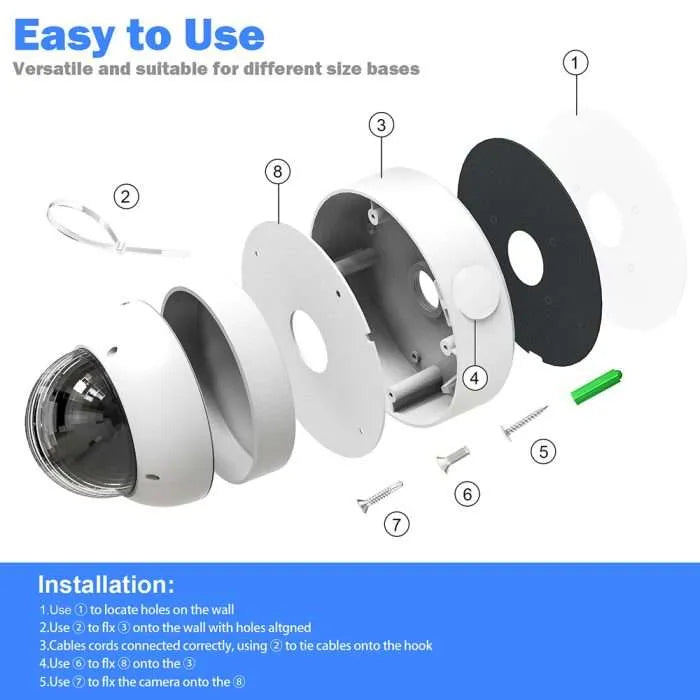 Camera Junction Box - UNV Turret Dome