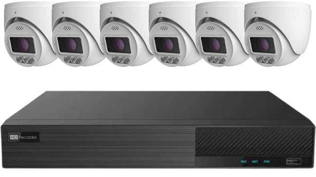 Intimidator Active Deterrence 6 Camera Bundle Package