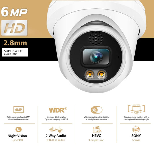 Lite IR Dome 6MP w/ Audio