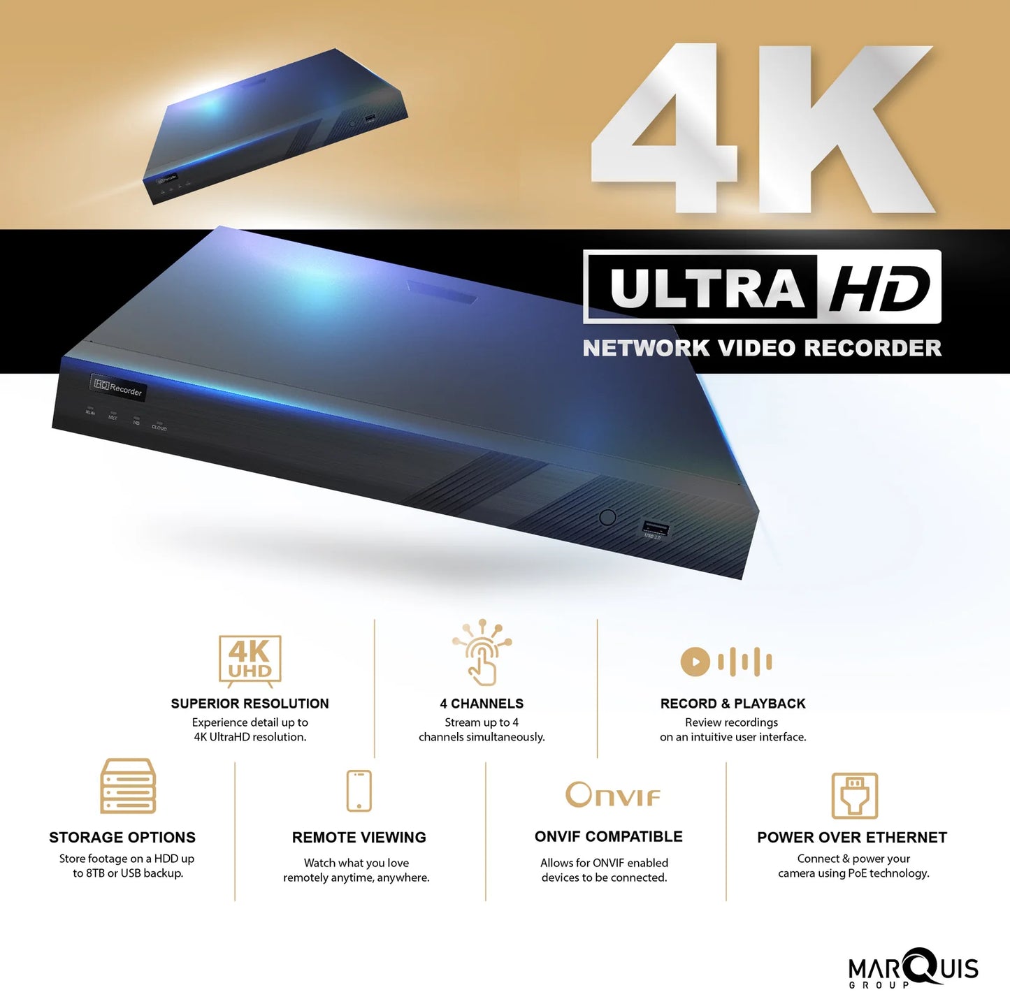 CommandHub Lite 6-Camera Kit (4K + 2-Way Audio Edition)