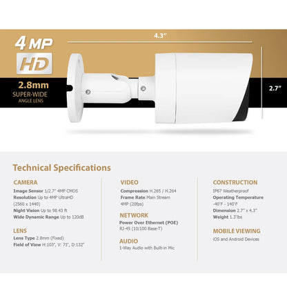 Lite IR Bullet 4MP