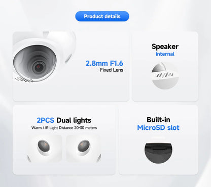 Lite IR Mini Dome 8MP w/ Audio