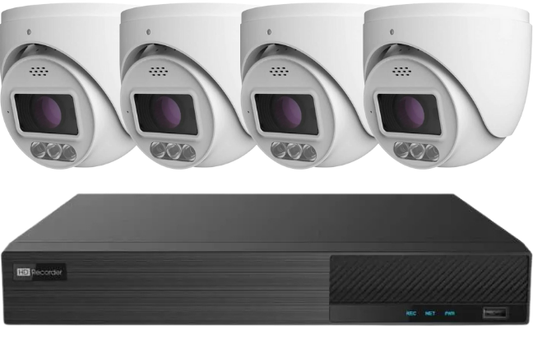 4-Camera Intimidator Security Bundle with 8-Channel CommandHub NVR