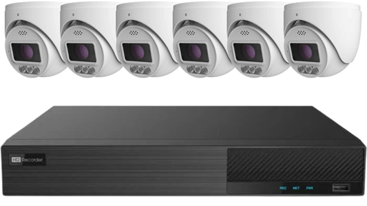 6-Camera Intimidator Security Bundle with 8-Channel CommandHub NVR