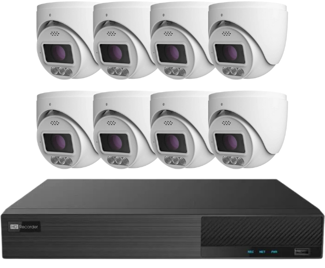 Intimidator Active Deterrence 8 Camera Bundle Package