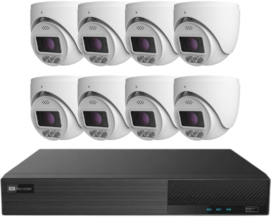 Intimidator Active Deterrence 8 Camera Bundle Package