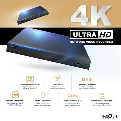 CommandHub Lite 6-Camera Kit (4K + 2-Way Audio Edition)