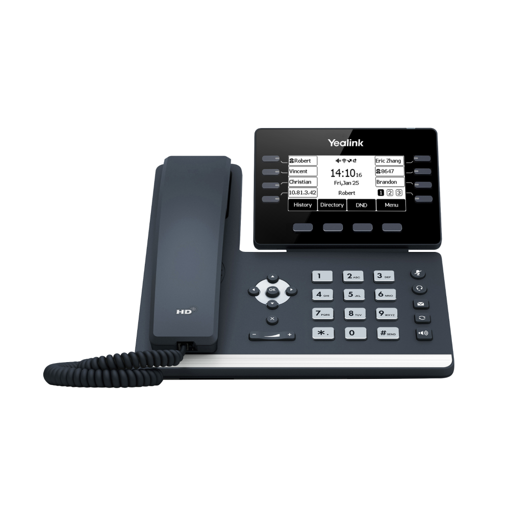 Yealink SIP-T53W IP Phone w/ Built-In Bluetooth and Wi-Fi