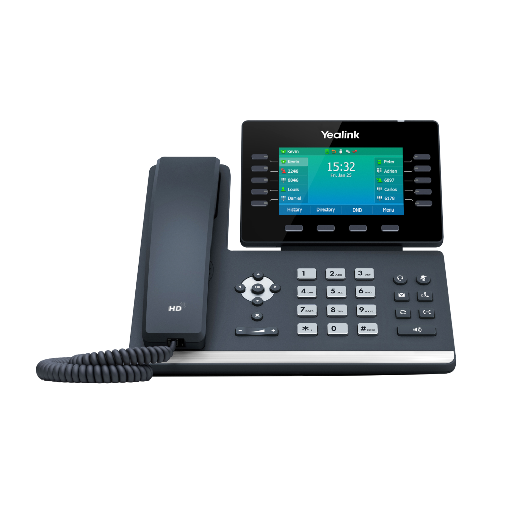 Yealink SIP-T54W IP Phone w/ Built-In Bluetooth and Wi-Fi